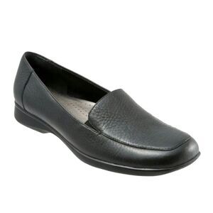 Trotters Jenn Loafers Black Leather Upper Antimicrobial Comfort Shoes Size 9